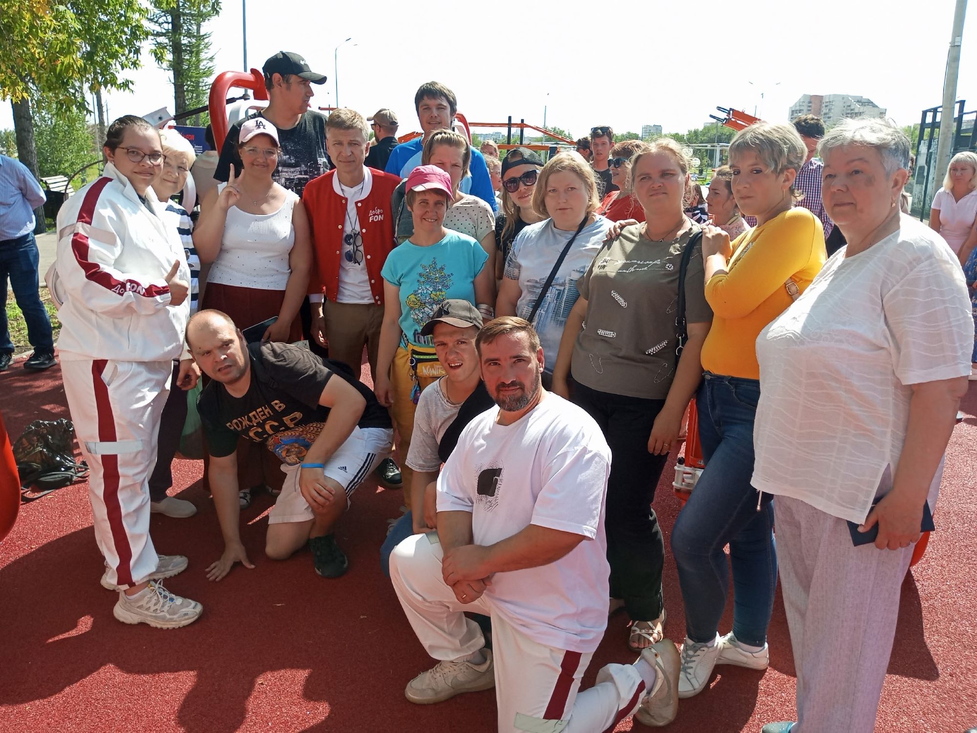 Открытие инклюзивной спортивной площадки.